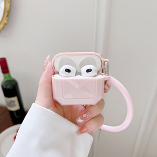 【พร้อมสร้อยข้อมมือ】เคสหูฟังเปลือกแข็งซิลิโคนเหมาะสำหรับ สำหรับ AirPods 3 pro 1 2  AirPod และเคสหูฟัง เคส สำหรับ Case