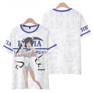 เสื้อยืด พิมพ์ลายอนิเมะ dungeons