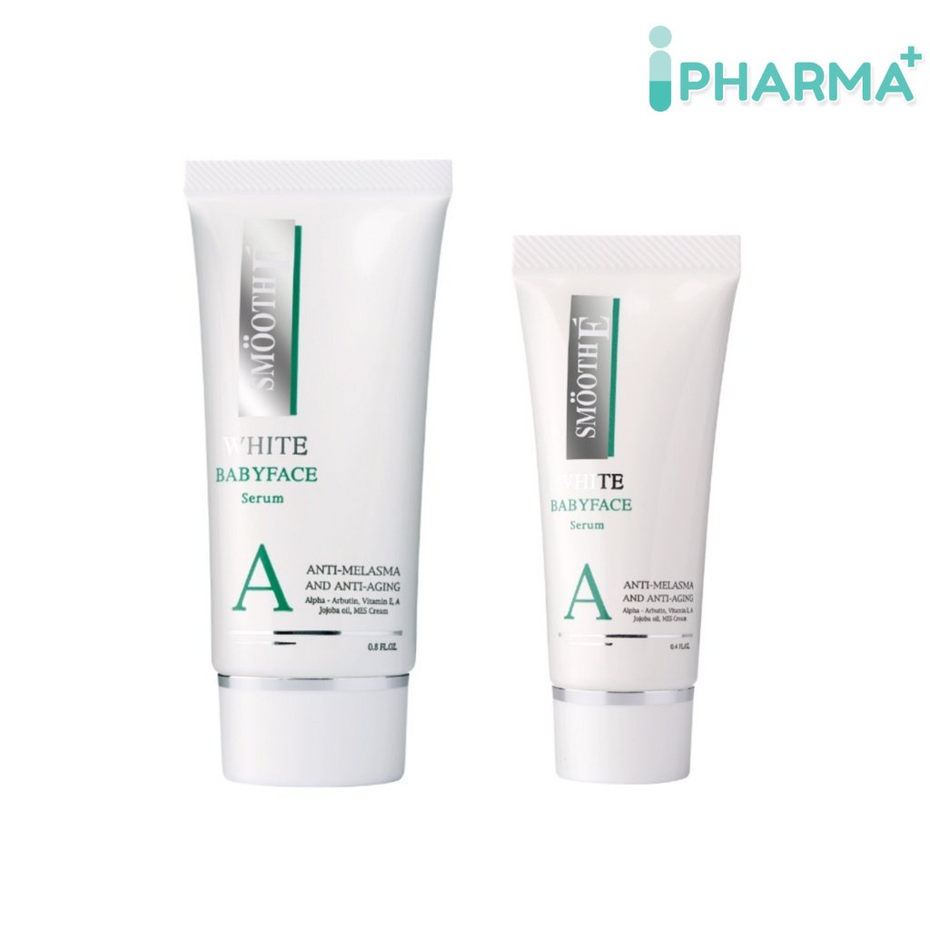 Smooth E White Baby face Serum สมูทอี ไวท์ เบบี้เฟซ เซรั่ม 0.4, 0.8 FL.OZ. [IP]