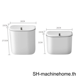 (runbu) ถังขยะติดผนัง PP พร้อมฝาปิด สําหรับซักผ้า ห้องครัว ประตู