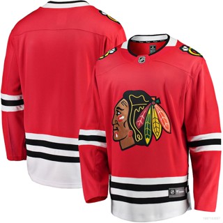 Qy NHL Chicago Blackhawks Home Jersey Hockey เสื้อยืด แขนยาว พลัสไซซ์