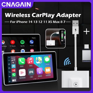 Cnagain อะแดปเตอร์คาร์เพลย์ไร้สาย สําหรับ iPhone Apple CarPlay Dongle สําหรับรถยนต์