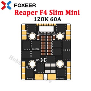 Foxeer Reaper F4 Slim Mini 4in1 ESC 128K 60A BLHeli32 3-8S LIPO DShot1200 ตัวควบคุมความเร็วอิเล็กทรอนิกส์ 20×20 มม. สําหรับโดรนบังคับ FPV