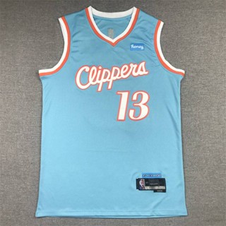 เสื้อกีฬาแขนสั้น ลายทีม NBA Jersey Los Angeles Clippers 13 2022# George เสื้อกีฬาแขนกุด ทรงหลวม สไตล์คลาสสิก สําหรับผู้ชาย และผู้หญิง