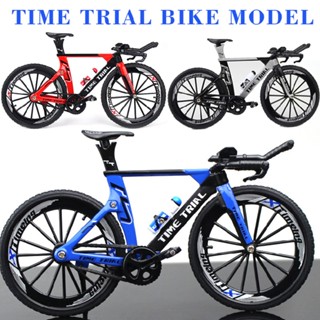 Time Trial Bike Model Alloy Bicycle Model Ornament Mini Bicycle Model Collection