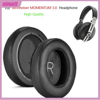 Ni แผ่นโฟมหนัง แบบเปลี่ยน สําหรับหูฟัง Sennheiser Momentum 3.0