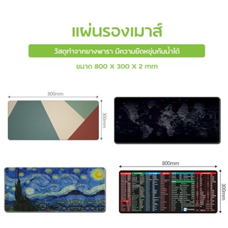 แผ่นรองเมาส์ ลายการ์ตูน กันลื่นแผ่นรองเมาส์เกมมิ่ง Mouse Pad ขนาด 80x30 cm.