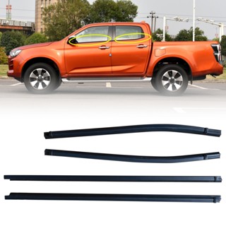 Rich2.br ขอบยางซีลกระจกหน้าต่างรถยนต์ ด้านนอก สําหรับ Isuzu D-MAX Pickup 2010-2020 4 ชิ้น