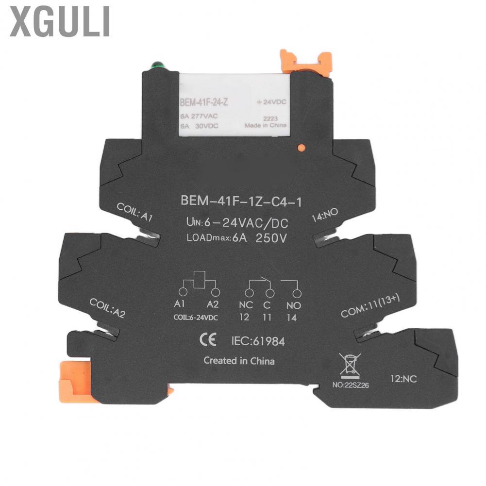 Xguli 6A 624V Ultra Thin Relay Module DC Control AC Solid State 1NO 1NC