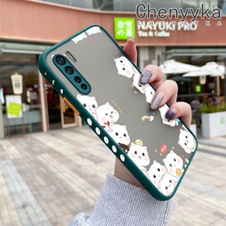 เคสโทรศัพท์มือถือ ซิลิโคนแข็ง บาง กันกระแทก ลายการ์ตูนแมวน่ารัก สําหรับ OPPO A91 F15 Reno 3 4G