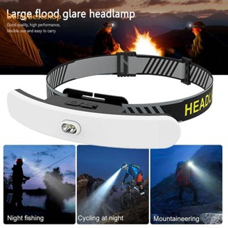 [Domybestshop.th] ไฟฉายสวมศีรษะ LED แบบชาร์จไฟ สําหรับตั้งแคมป์กลางแจ้ง