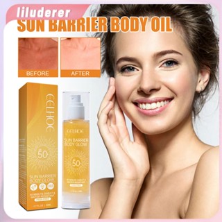 Eelhoe Sunscreen ครีมกันแดดธรรมชาติที่ไม่เหนียวเหนอะหนะสดชื่นให้ความชุ่มชื้นผิวป้องกันรังสีอัลตราไวโอเลตครีมกันแดด HO