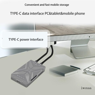 Iwo เคส M2 NVME SSD 4 โหมด RAID Dock Splitter Type C USB3 2 20Gbps