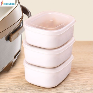 Lunch Box Clear Plastic Reduced Fat Lunch Box Portable Heat Resistant Microwaveable For Storing Fresh Food In The Freezer ICECUBES