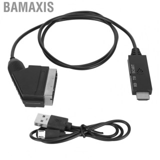 Bamaxis HD To Scart Cable Multimedia Interface Support PAL NTSC Low Power Consumption for DVD