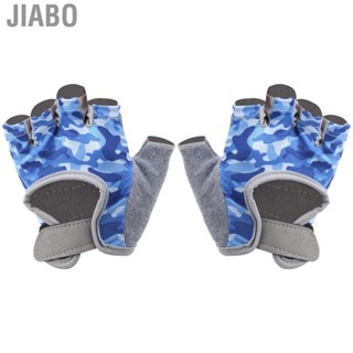 Jiabo Children Cycling Half Finger   s Blue for Outdoors