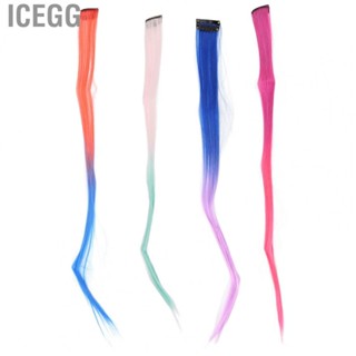 Icegg 10x Highlights  Long Hair Individually Wrapped In Straight Hairpiece CY