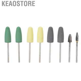 Keaostore 8x Light Cured Resin  Polishing Bur Set Dental Drill Bit Replacem