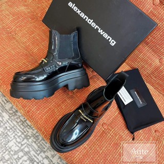 [Daigou Level]￼ Alexander wang รองเท้าโลฟเฟอร์ ส้นหนา กันน้ํา สูง 6.5 ซม.