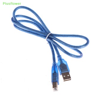 (Plusflower) ใหม่ สายเคเบิลสั้น USB 2.0 Type A ตัวผู้ เป็น B ตัวผู้ 0.3 0.5 1 1.5 ม. สําหรับเครื่องพิมพ์