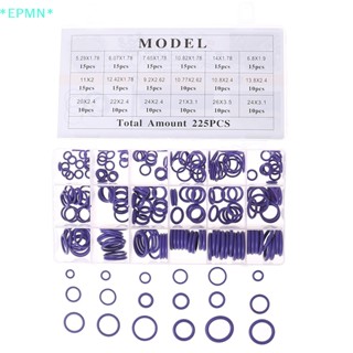 Epmn&gt; ใหม่ ชุดแหวนยางซีลโอริง R134a สําหรับเครื่องปรับอากาศรถยนต์ 225 ชิ้น