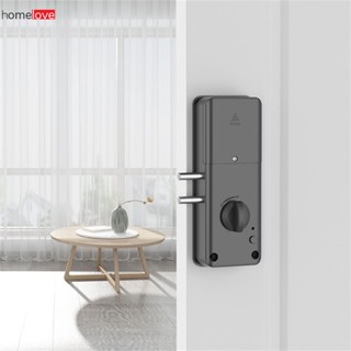 ไม่ต้องเจาะ Tuya Smart Bluetooth Indoor Door Lock APP จัดการอัจฉริยะ ปลดล็อกแบตเตอรี่ต่ำ ปลดล็อกอัตโนมัติ ระบบกันขโมยบ้านอัจฉริยะ homelove