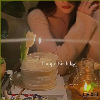 LEXO เทียนวันเกิด ตกแต่งงานปาร์ตี้ เทียนเกลียว เทียนปักเค้ก พร้อมส่ง birthday candles