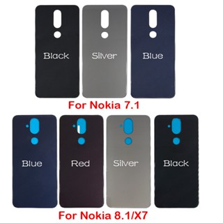 ใหม่ ฝาครอบแบตเตอรี่ด้านหลัง สําหรับ Nokia 9 Nokia 7 Nokia 7.1 Nokia 8.1 X7 1 ชิ้น ต่อล็อต