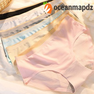 OCEANMAPDZ กางเกงชั้นใน ผ้าเรยอน ระบายอากาศได้ดี สําหรับผู้หญิง