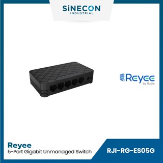 Ruijie รูเจีย รุ่น RG-ES05G สวิตซ์ Reyee RG-ES05G 5-Port Gigabit unmanaged Switch, 5 Gigabit RJ45 Ports , Plastic Case