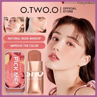 O.two.o เมคอัพ บลัชออน ไฮเดรติ้ง กลอส ลิป แอนด์ ชีก 6 สี เครื่องสำอางเพื่อความงาม COD