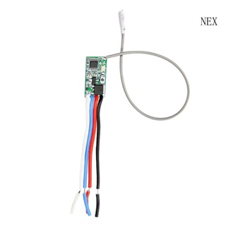 Nex RF 433mhz สวิตช์รีโมตไร้สาย สําหรับโมดูล DC 12V 24V 1CH สําหรับประตูผ้าม่านในบ้าน