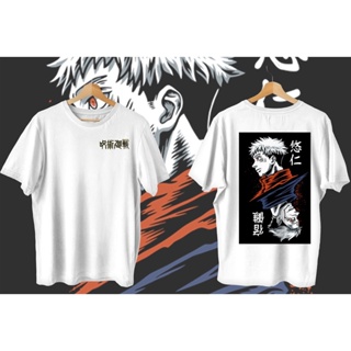 ป่าสะดวกสบาย เสื้อยืด ☁Jujutsu Kaisen - อะนิเมะแขนสั้น เสื้อเชิ้ตสีขาว เสื้อยืดแฟชั่น ผ้าฝ้ายแท้(S-5XL)