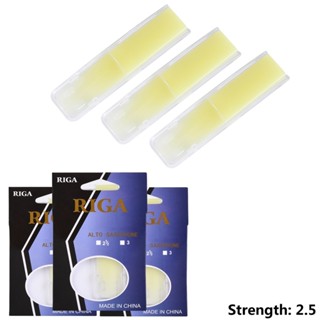 New Arrival~Alto Sax Reeds 2.5 3* 3-pack 3pcs Resin Reeds Resin Synthesis Yellow 2.0