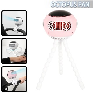 Baby Stroller Fan Handheld Fan with Flexible Tripod Music Function Clip on Fan