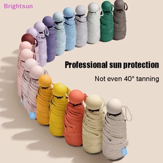 Brightsun ใหม่ ร่มพับ 6 แฉก ขนาดเล็ก พับได้ ป้องกันรังสียูวี แฟชั่นสําหรับผู้หญิง 2023