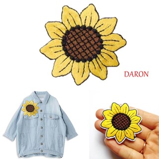 DARON เสื้อยืด พิมพ์ลายดอกทานตะวัน งานฝีมือ สําหรับเสื้อผ้า