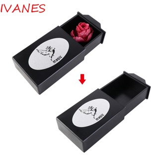 IVANES กล่องเซอร์ไพรส์ พร็อพมายากล สีดํา สําหรับกลางแจ้ง  ​ กล่องปริศนา เปลี่ยนได้