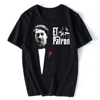 เสื้อยืด พิมพ์ลาย Narcos El Patron Pablo Escobar El Chapo สไตล์คลาสสิก