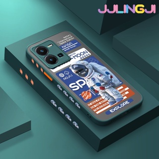 เคสโทรศัพท์มือถือ ซิลิโคนนิ่ม ใส กันกระแทก ลายอวกาศ NASA แฟชั่น สําหรับ vivo Y35