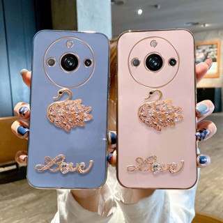 เคสโทรศัพท์มือถือนิ่ม ชุบหรูหรา พร้อมกระจกแต่งหน้า สําหรับ Realme11 Pro Realme 11 Pro+ 5G 2023 Realme11 Pro 5G