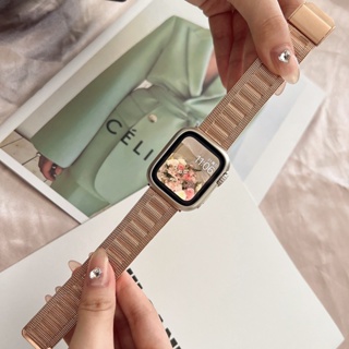 สายนาฬิกาข้อมือสเตนเลส โลหะ สําหรับ Apple Watch 8 7 6 SE 5 4 3 38 40 41 45 49 มม. iwatch 42 44 มม.