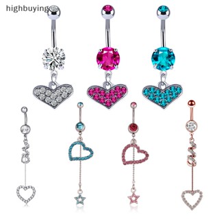 [highbuying] แหวนห้อยยาว จี้รูปหัวใจ เครื่องประดับ สําหรับผู้หญิง