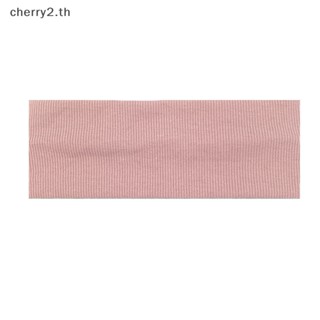 [cherry2] ที่คาดผม ผ้าฝ้ายถัก ดูดซับเหงื่อ สีแคนดี้ สําหรับออกกําลังกาย โยคะ ล้างหน้า [TH]