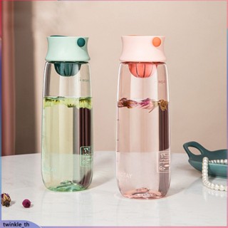 460ml/610ml Water Bottle Portable Office Drinkware Outdoor Built-in Filter Cup Cute Water Fruit Tea Bottle With Portable Handle (twinkle.th)