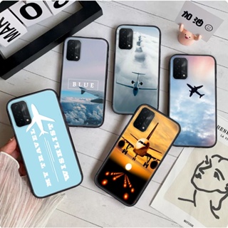 เคสนิ่ม ลายเครื่องบิน สําหรับ OPPO A12E A15 A15S A53S A55 A56 A53 A32 A16 A16S A54S A54 A8 A31