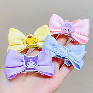 Sanrio Melody Kuromi Cinnamoroll Pom Pom Purin กิ๊บติดผม ลายการ์ตูนเป็ด สามมิติ (1.24)