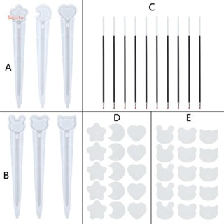 Mojito แม่พิมพ์ซิลิโคนเรซิ่น รูปปากกาลูกลื่นน่ารัก สําหรับทํางานแฮนด์เมด DIY