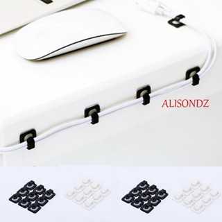 ALISONDZ คลิปหนีบสายเคเบิ้ล USB อุปกรณ์เสริม สําหรับจัดระเบียบสายไฟ