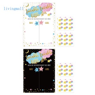 Livi สติกเกอร์โปสเตอร์ ลายเกม Baby Shower พร้อมโปสเตอร์ 36 ชิ้น สําหรับเด็กผู้ชาย ผู้หญิง